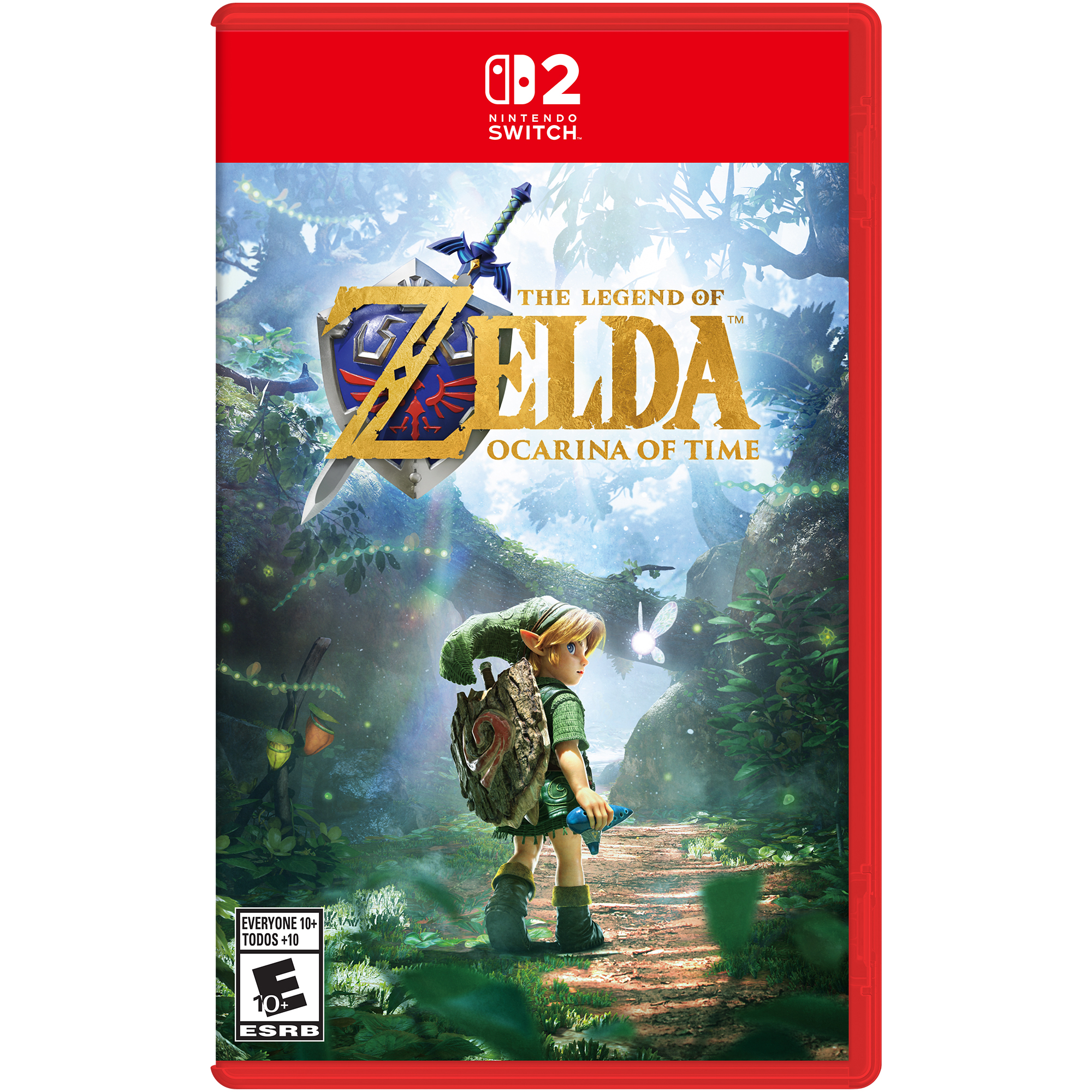 Officiel nordamerikansk Ocarina of Time-æske til Nintendo Switch 2